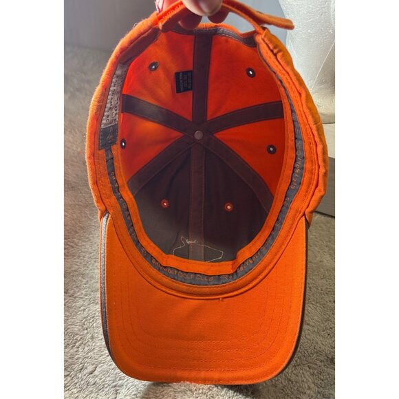 Greywolf Golf Club Baseball Cap Adjustable Orange Gray 100% Cotton Panorama BC - Picture 8 of 10